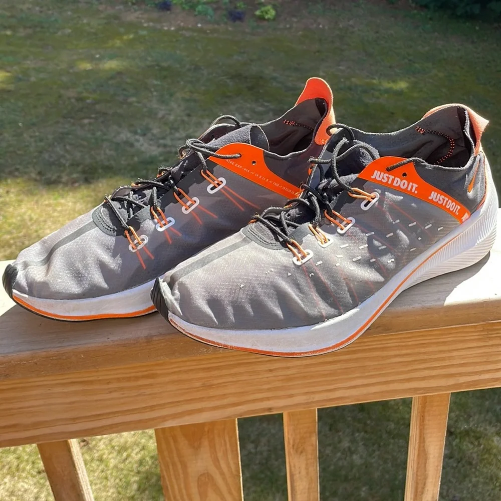 Mens Nike Sneakers- EXP- X14 SE Black/Orange/ White  Size 13 - Picture 14 of 14
